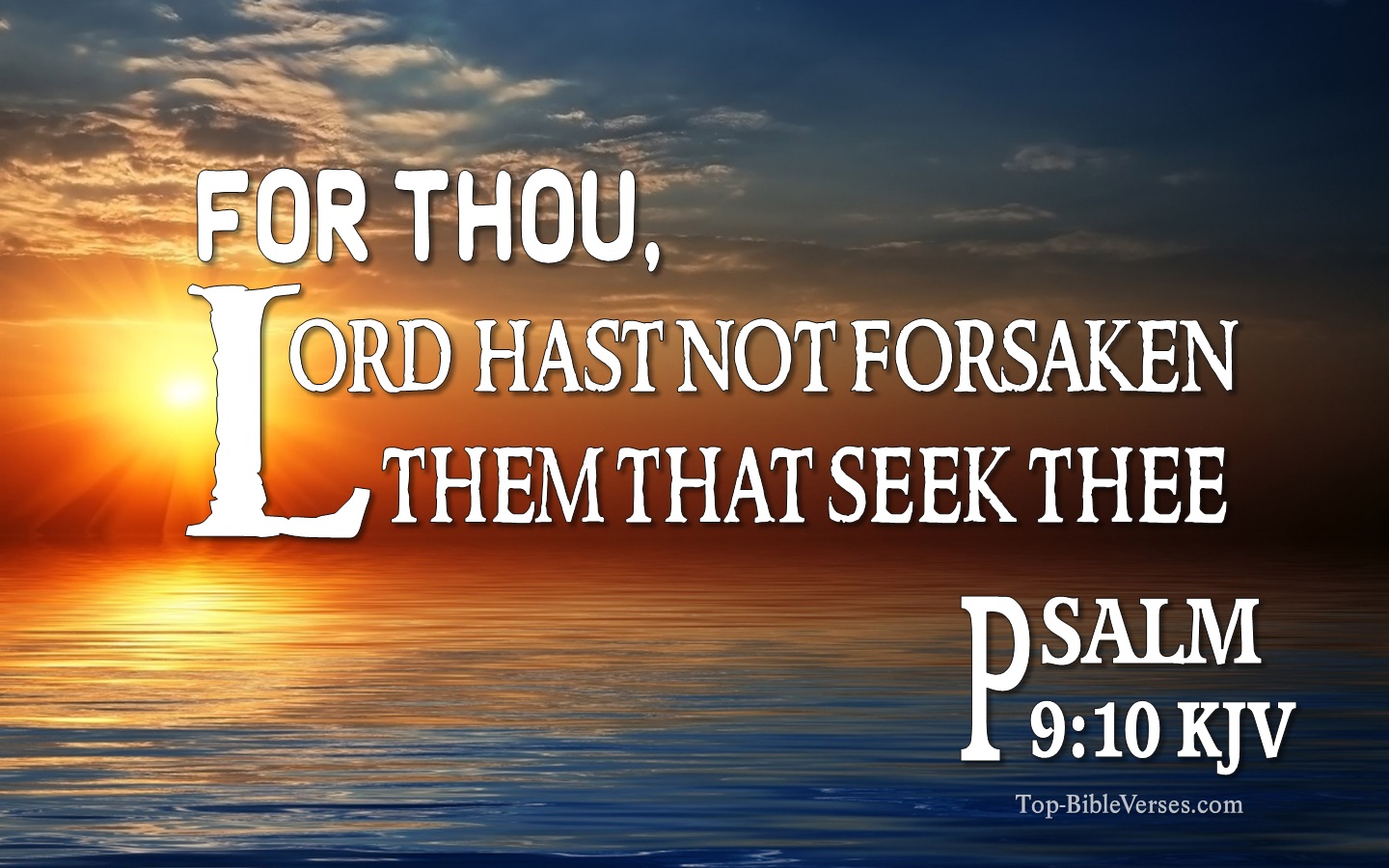 Psalm 9:10 KJV Bible Quotes And Images