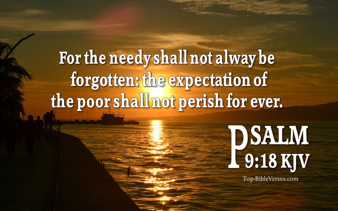For the needy shall not alway be forgotten: the expectation of the poor shall not perish for ever. - Bible Verse Images