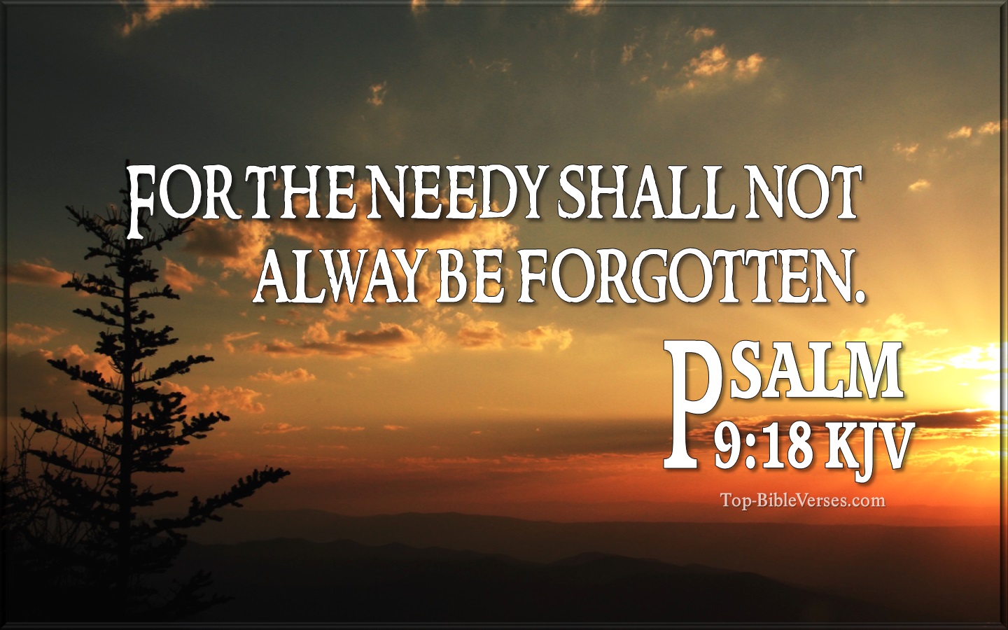 Psalm 9:18 KJV Inspirational Bible Verse Images And Pictures