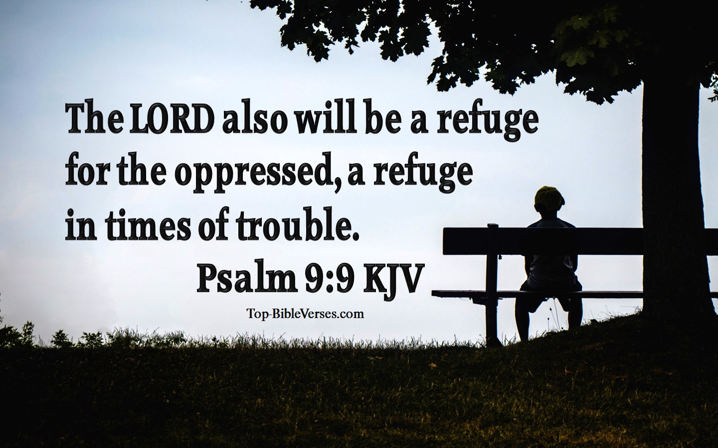 Psalm 9:9 KJV Bible Verse Images