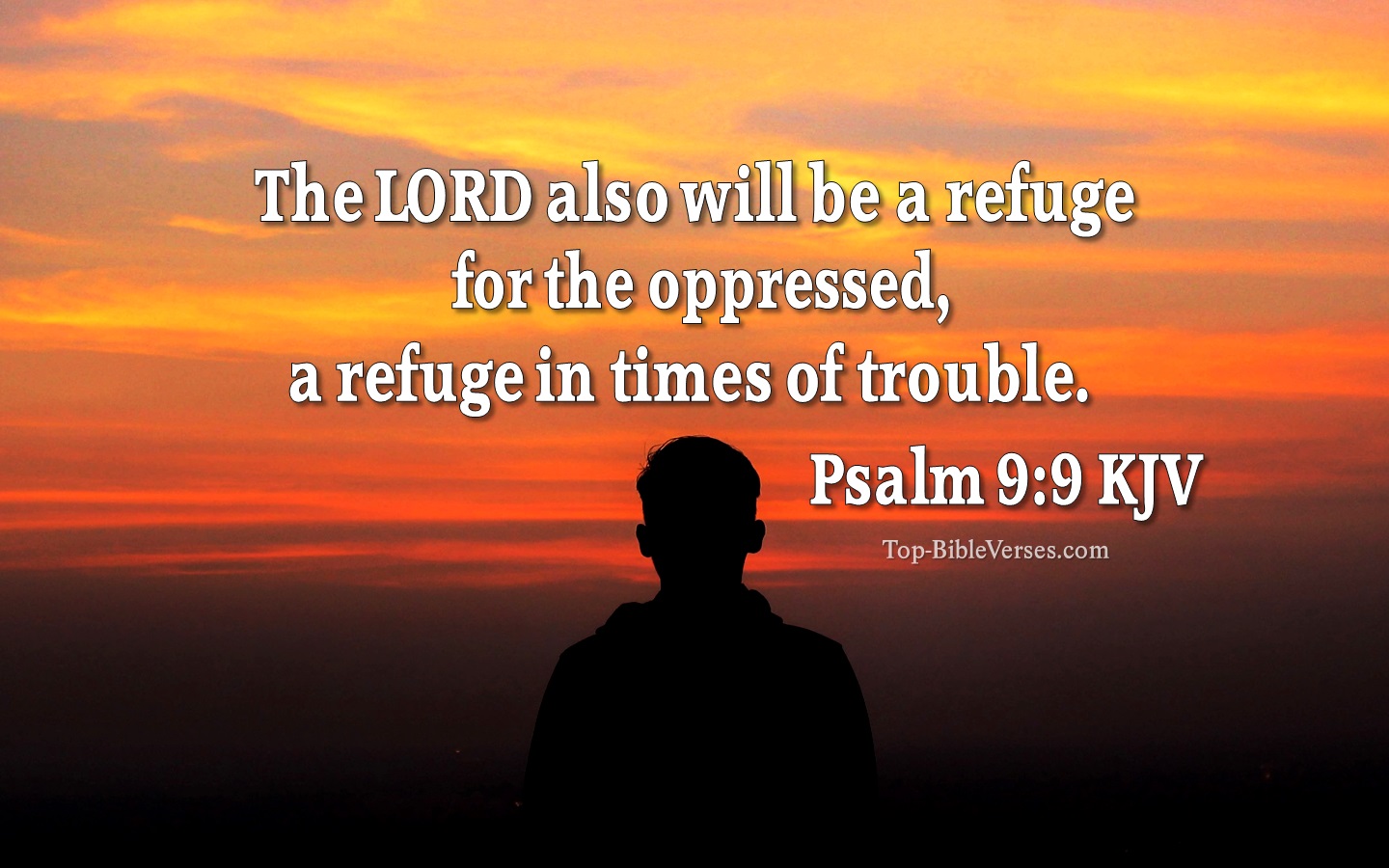 Psalm 9:9 KJV Bible Quotes And Images