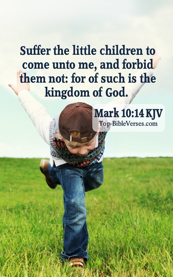 Mark 10:14 Bible Verse Images