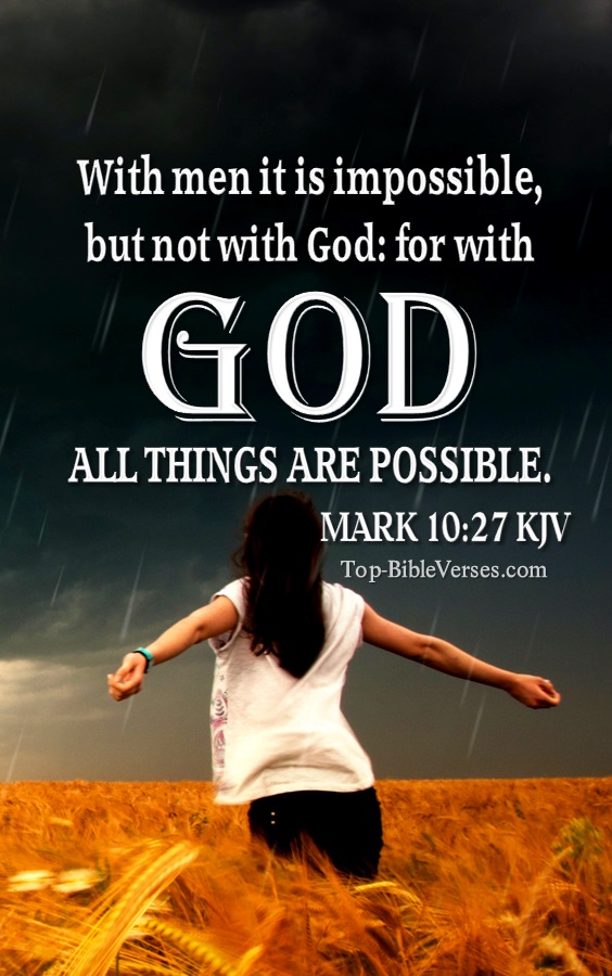 Mark 10:27 Bible Verse Images