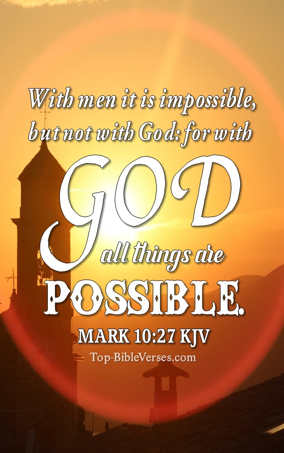 Mark 10:27 KJV Bible Quotes And Images