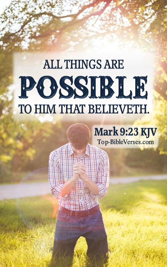 Mark 9:23 KJV Bible Verse Images