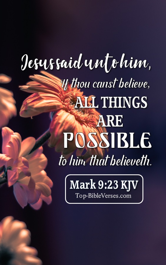 Mark 9:23 Inspiring Bible Verse Images | Mark 9:23 Pictures