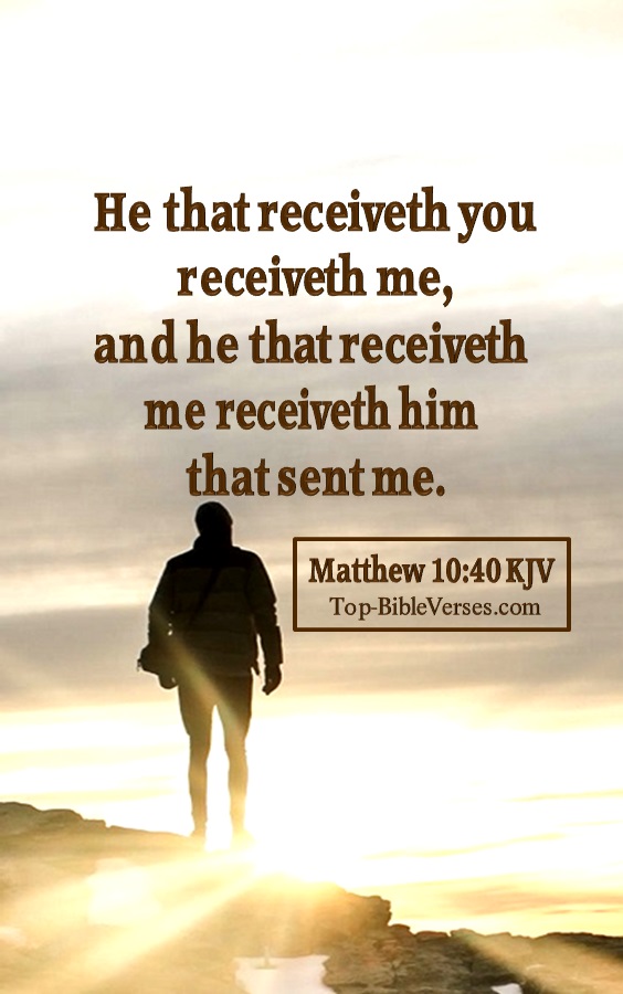Matthew 10:40 Bible Verse Images