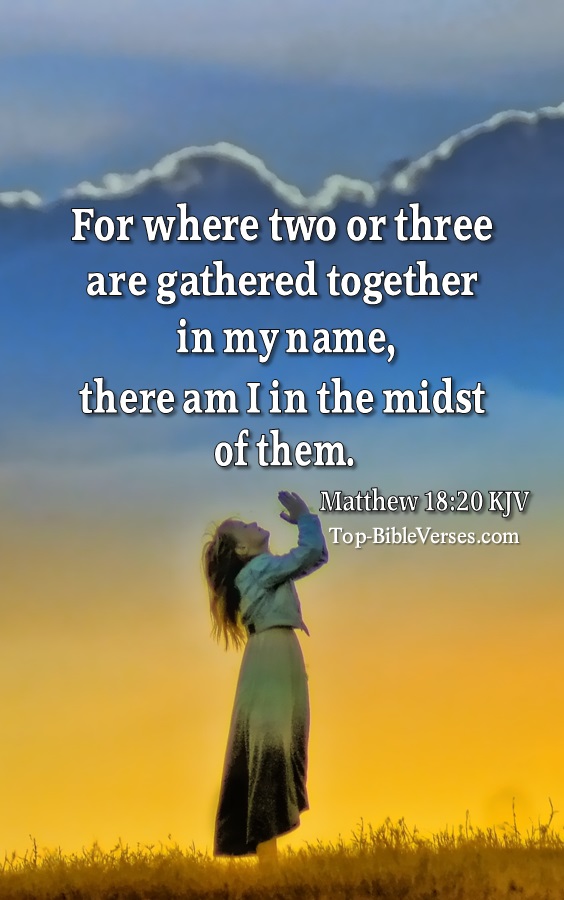 Matthew 18:20 Bible Verse Images