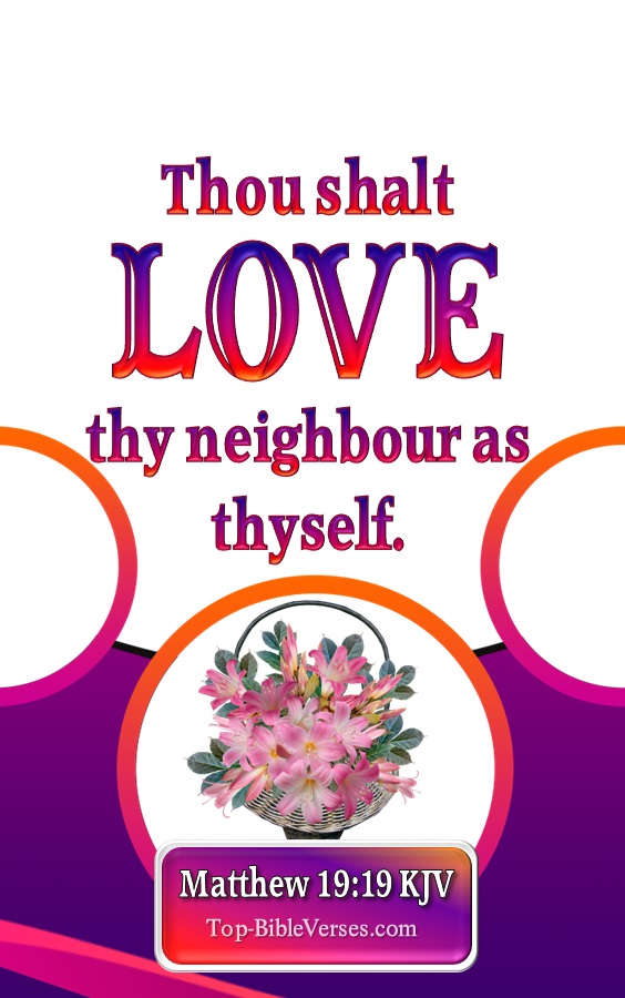 Matthew 19:19 KJV Bible Quotes And Images
