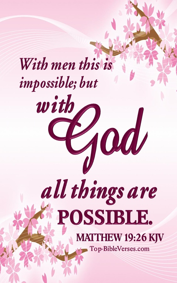 Matthew 19:26 KJV Bible Verse Images