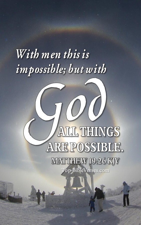 Matthew 19:26 Bible Verse Images