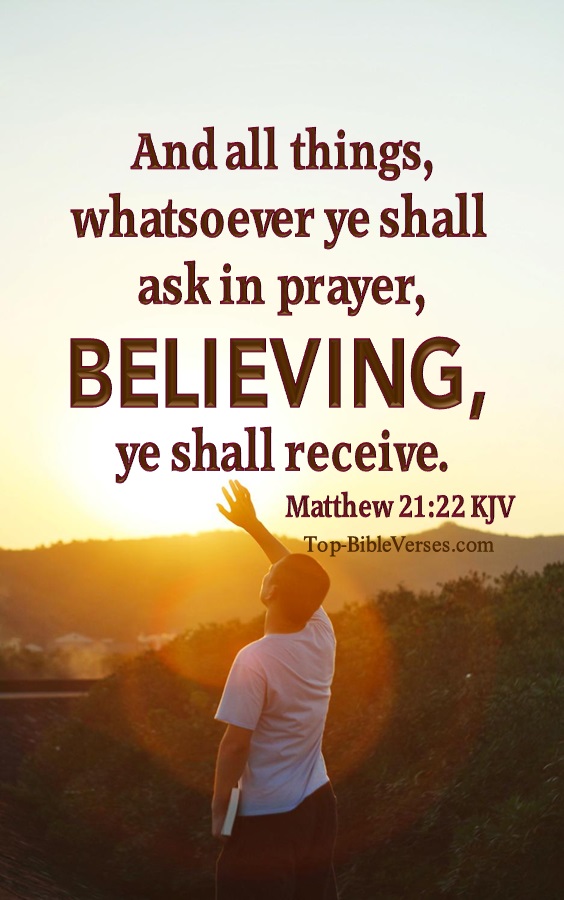 Matthew 21:22 KJV Bible Verse Images
