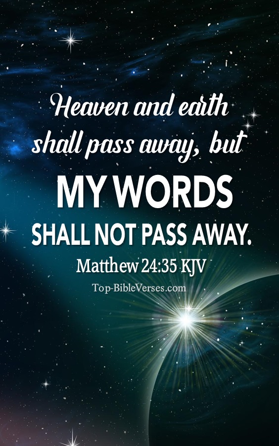 Matthew 24:35 KJV Bible Verse Images