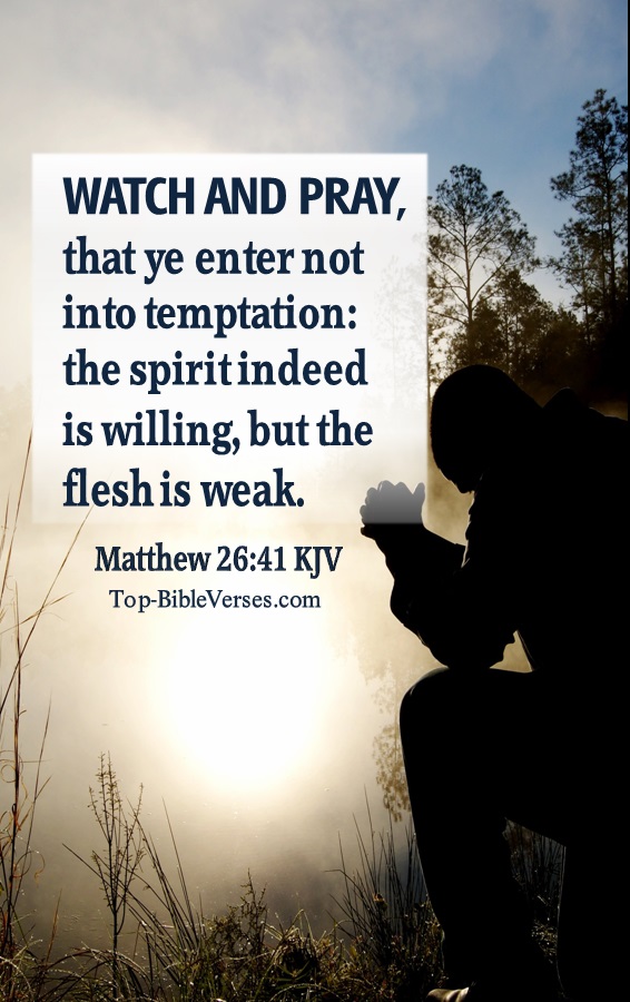 Matthew 26:41 Bible Verse Images