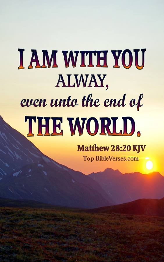 Matthew 28:20 KJV Bible Verse Images