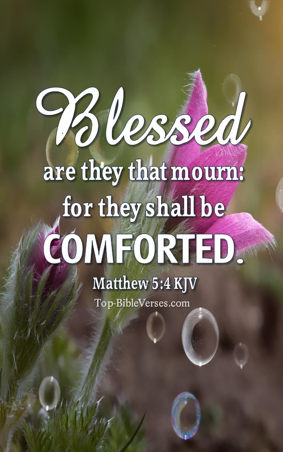 Matthew 5:4 KJV Bible Verse Images