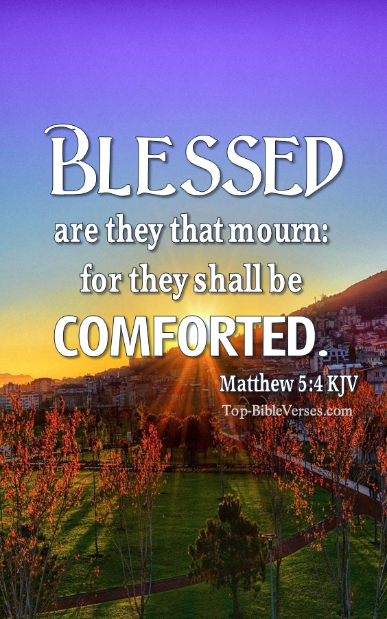 Matthew 5:4 KJV Bible Quotes And Images