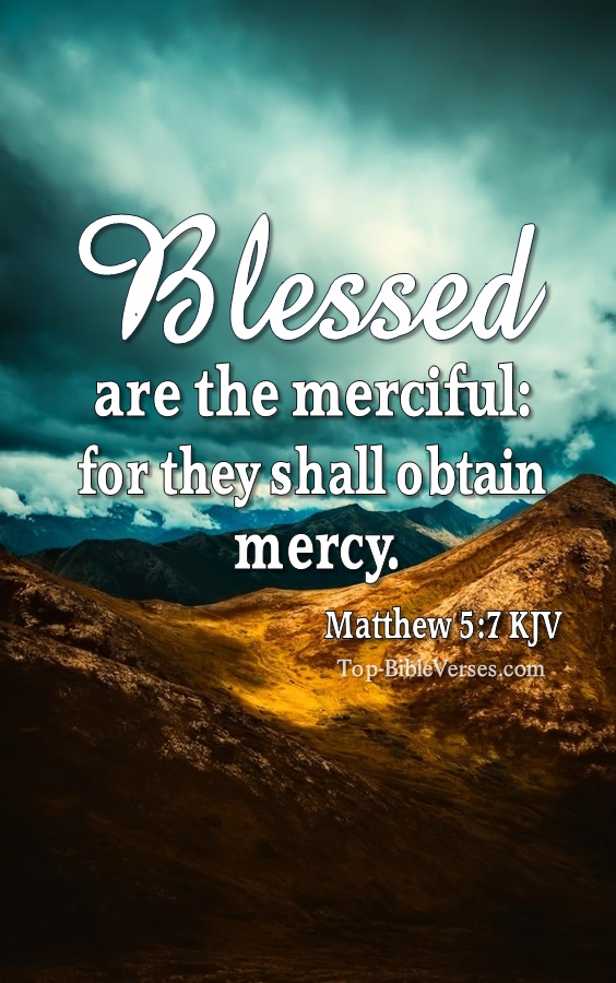 Matthew 5:7 KJV Bible Verse Images