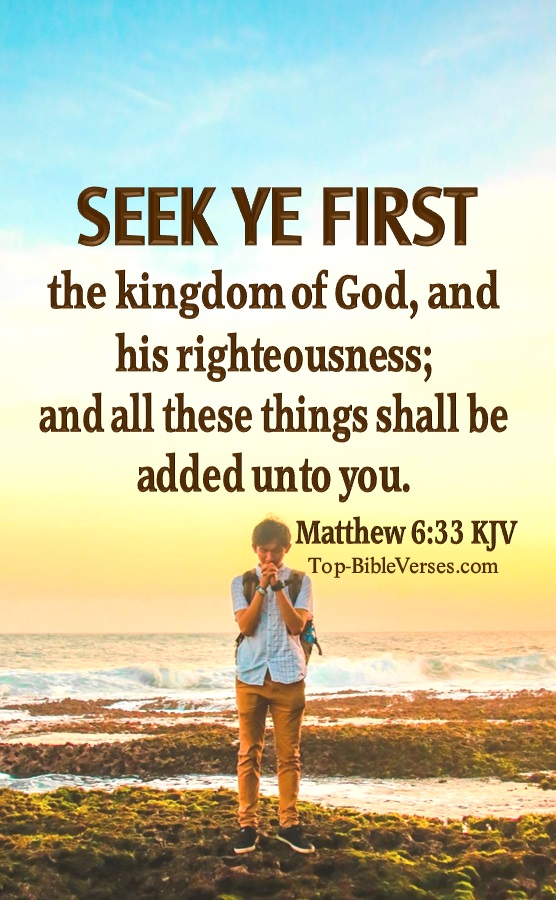 Matthew 6:33 KJV Bible Verse Images