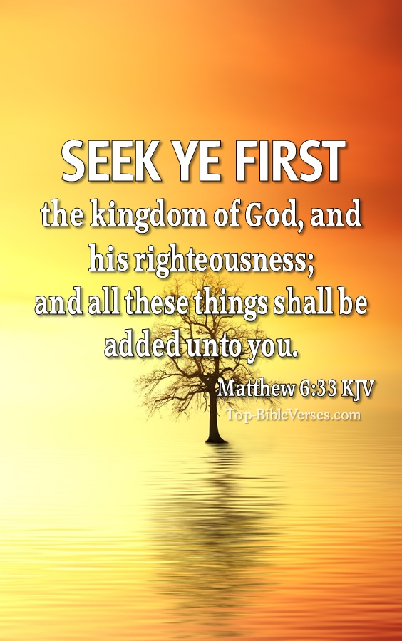 Matthew 6:33 KJV Bible Quotes And Images