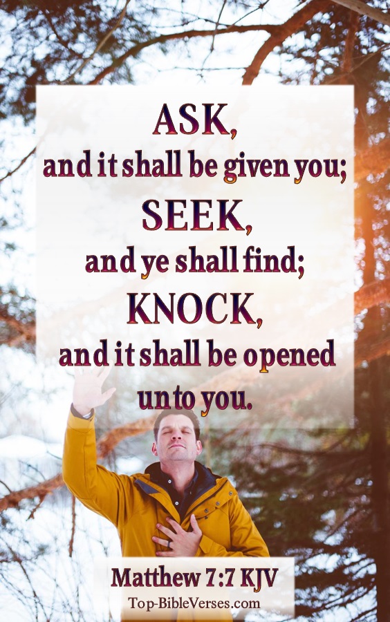 Matthew 7:7 KJV Bible Quotes And Images