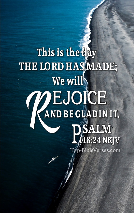 Psalm 118:24 NKJV Christian Bible Verse Mobile Wallpaper. Top-BibleVerses.com