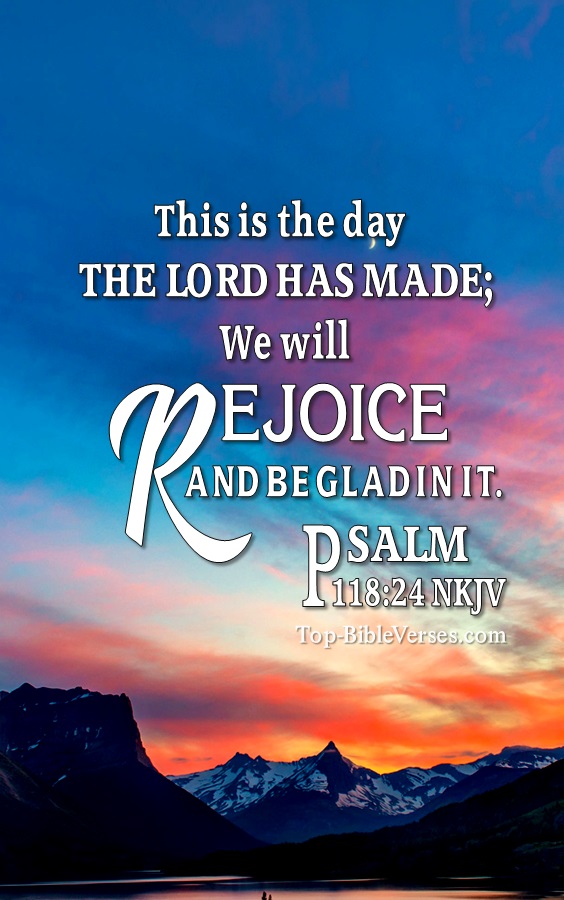 Psalm 118:24 NKJV Christian Bible Verse Mobile Wallpaper. Top-BibleVerses.com