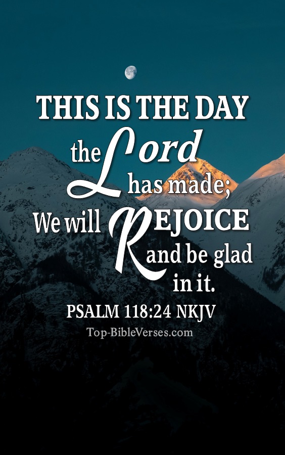 Psalm 118:24 NKJV Christian Bible Verse Mobile Wallpaper. Top-BibleVerses.com