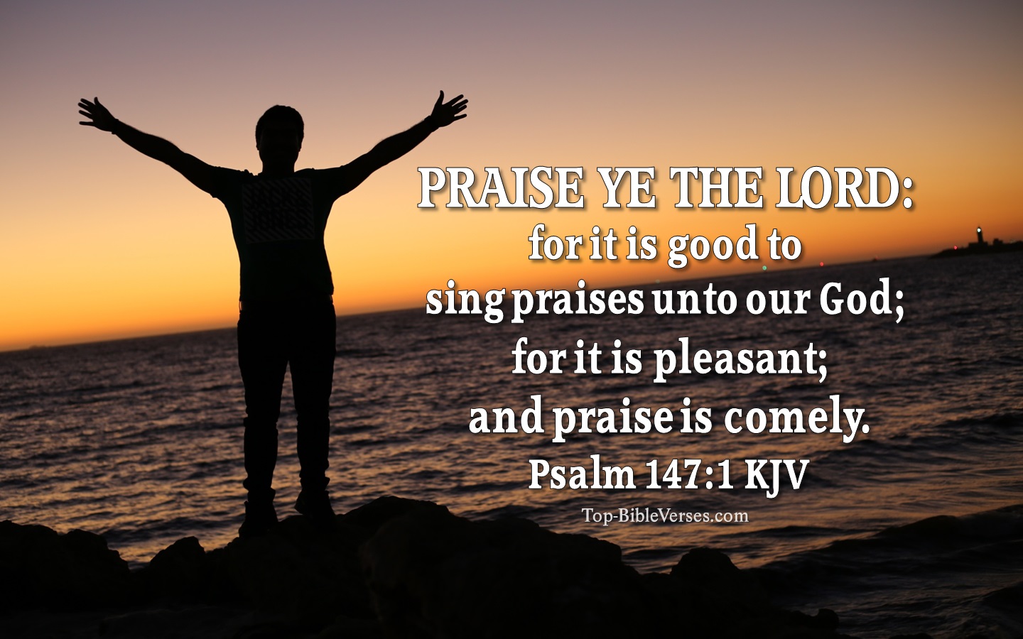 Psalm 147:1 KJV Bible Quotes And Images