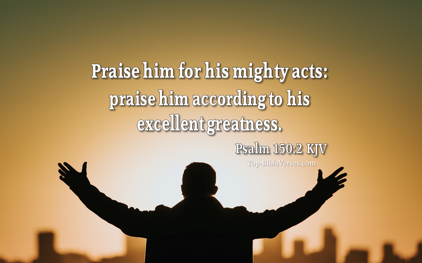 Psalm 150:2 Bible Verse Images