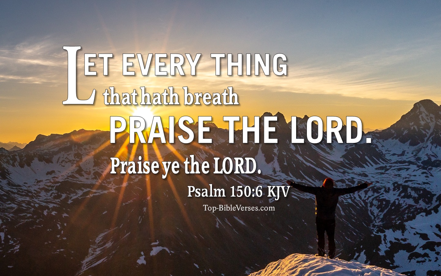 Psalm 150:6 KJV Inspirational Bible Verse Images | Bible Quotes