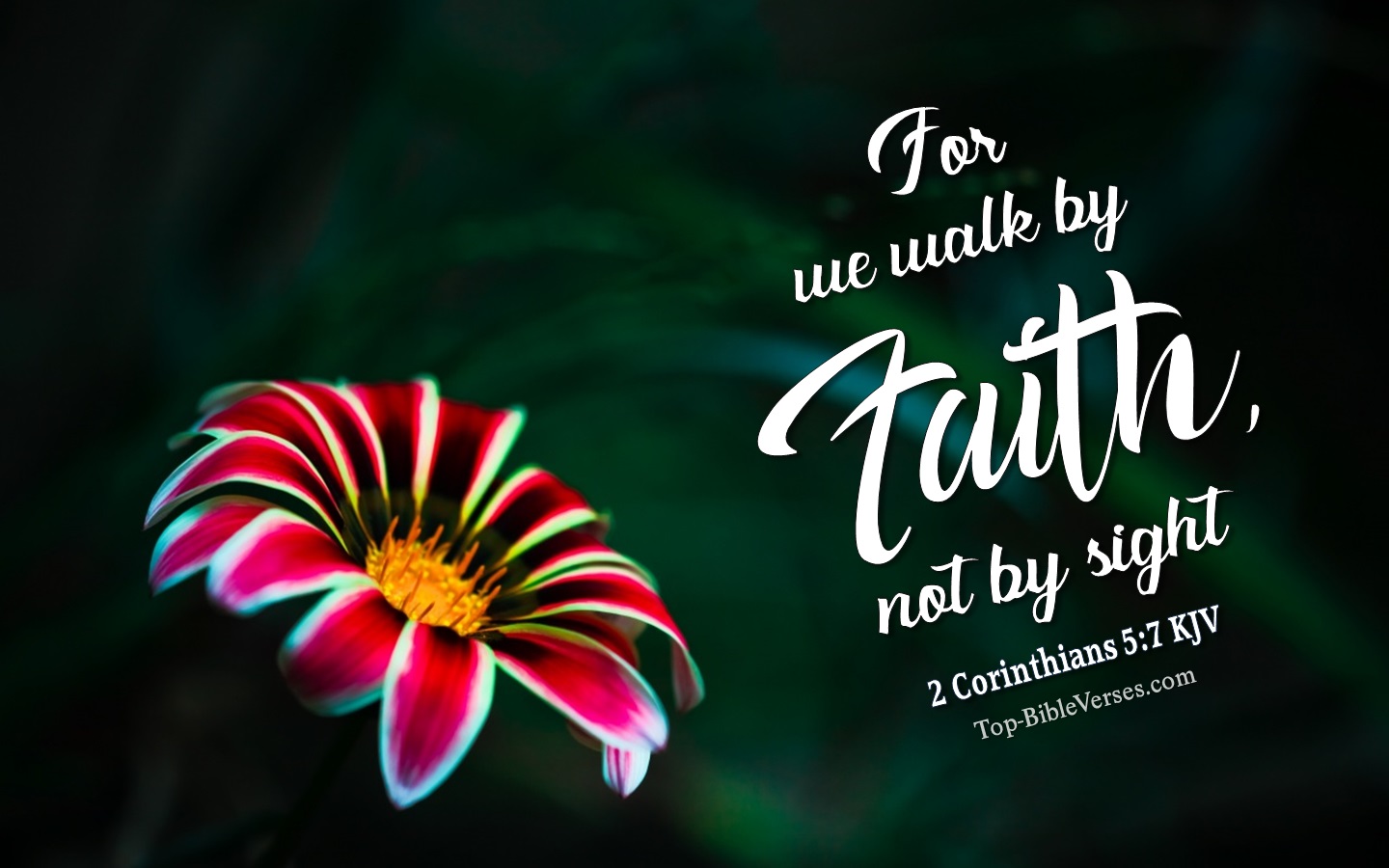 2 Corinthians 5:7 Christian Bible Verse Desktop Wallpapers