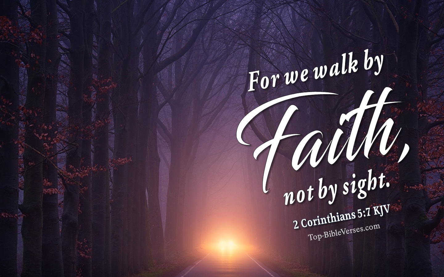 2 Corinthians 5:7 KJV Christian Bible Verse Desktop Wallpaper. Top-BibleVerses.com