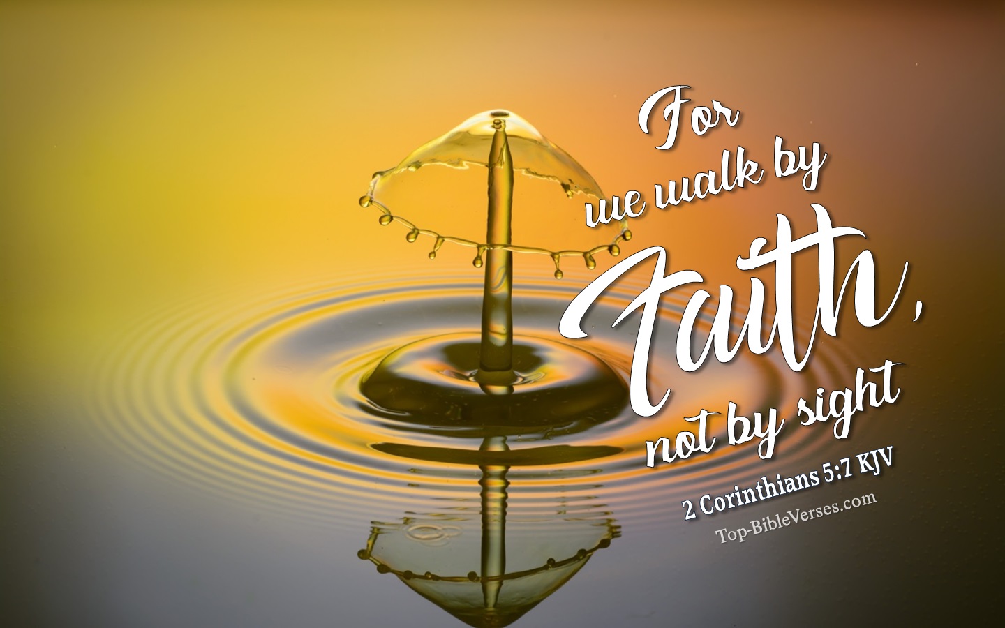 2 Corinthians 5:7 KJV Christian Bible Verse Desktop Wallpaper. Top-BibleVerses.com