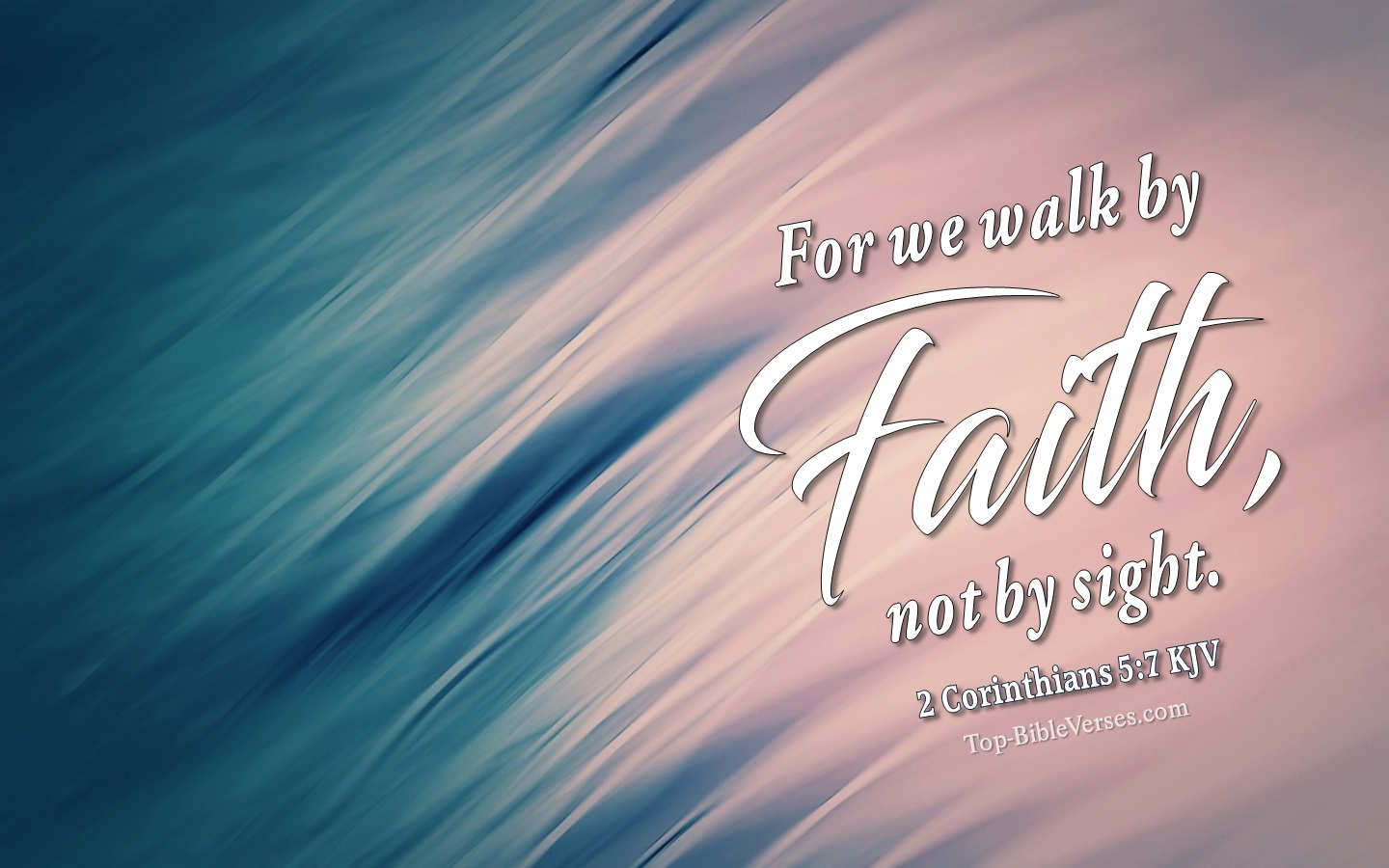 2 Corinthians 5:7 KJV Christian Bible Verse Desktop Wallpaper. Top-BibleVerses.com