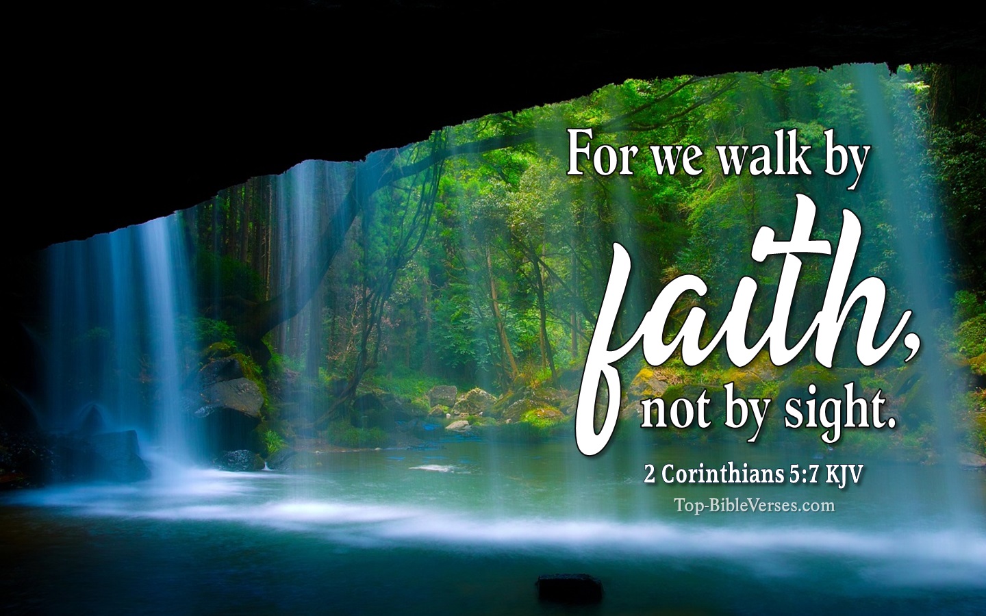 2 Corinthians 5:7 Christian Bible Verse Desktop Wallpapers