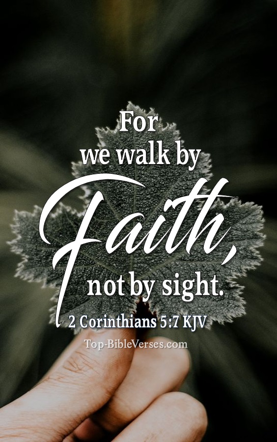 2 Corinthians 5:7 KJV Christian Bible Verse Mobile Wallpaper. Top-BibleVerses.com