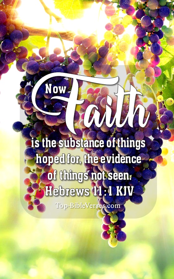 Hebrews 11:1 KJV Christian Bible Verse Mobile Wallpaper. Top-BibleVerses.com