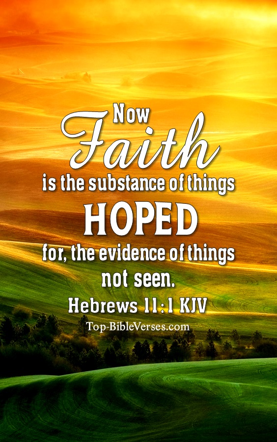 Hebrews 11:1 KJV Christian Bible Verse Mobile Wallpaper. Top-BibleVerses.com