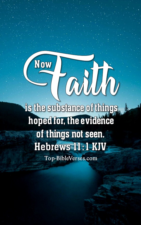Hebrews 11:1 KJV Christian Bible Verse Mobile Wallpaper. Top-BibleVerses.com