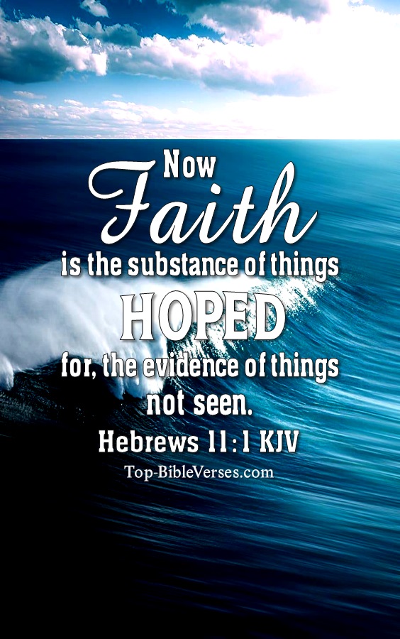 Hebrews 11:1 KJV Christian Bible Verse Mobile Wallpaper. Top-BibleVerses.com