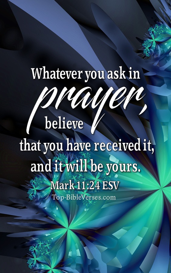 Mark 11:24 ESV Christian Bible Verse Mobile Wallpaper. Top-BibleVerses.com