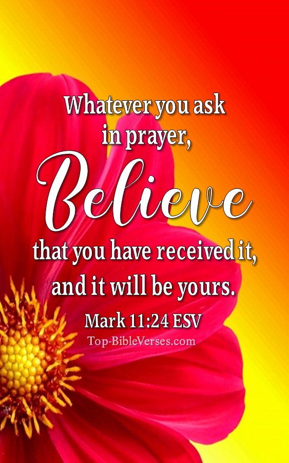 Mark 11:24 ESV Christian Bible Verse Mobile Wallpaper. Top-BibleVerses.com