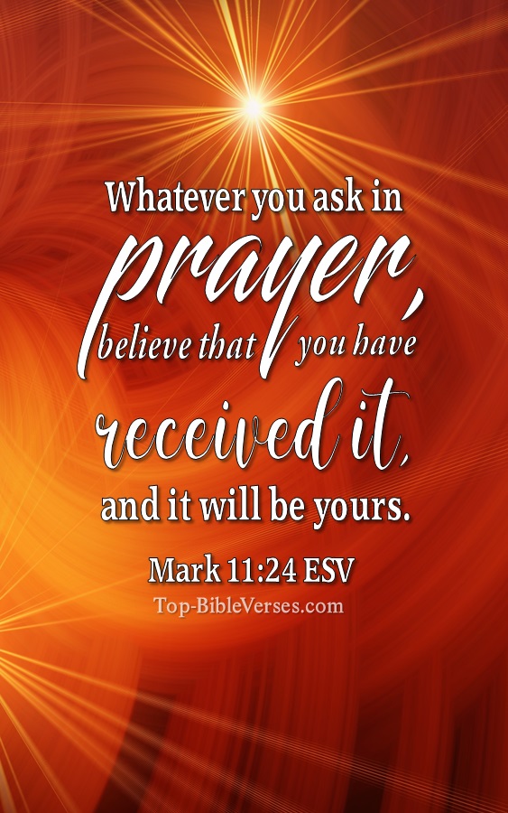 Mark 11:24 ESV Christian Bible Verse Mobile Wallpaper. Top-BibleVerses.com