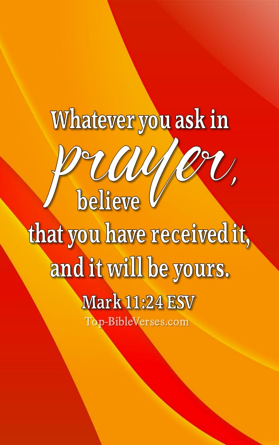 Mark 11:24 ESV Christian Bible Verse Mobile Wallpaper. Top-BibleVerses.com