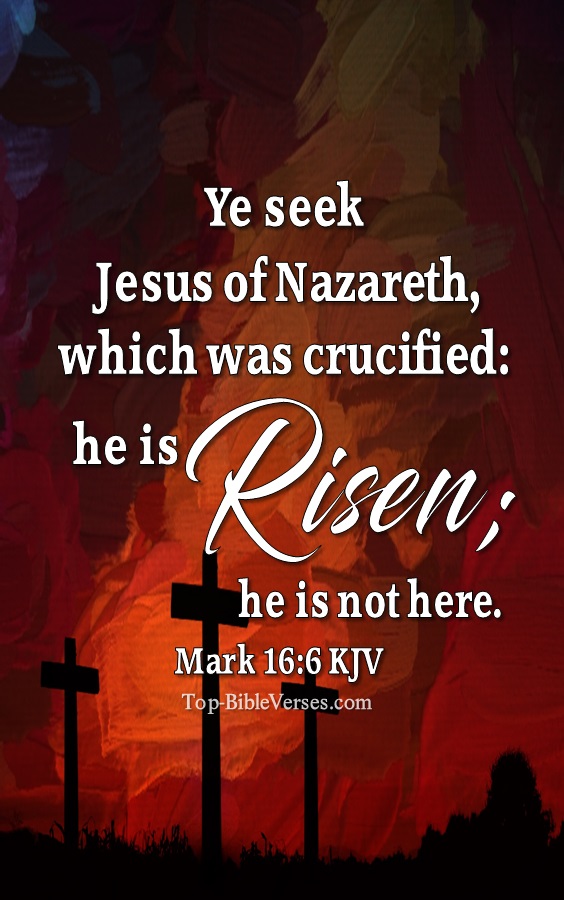 Mark 16:6 KJV Inspirational Bible Verse Images And Pictures