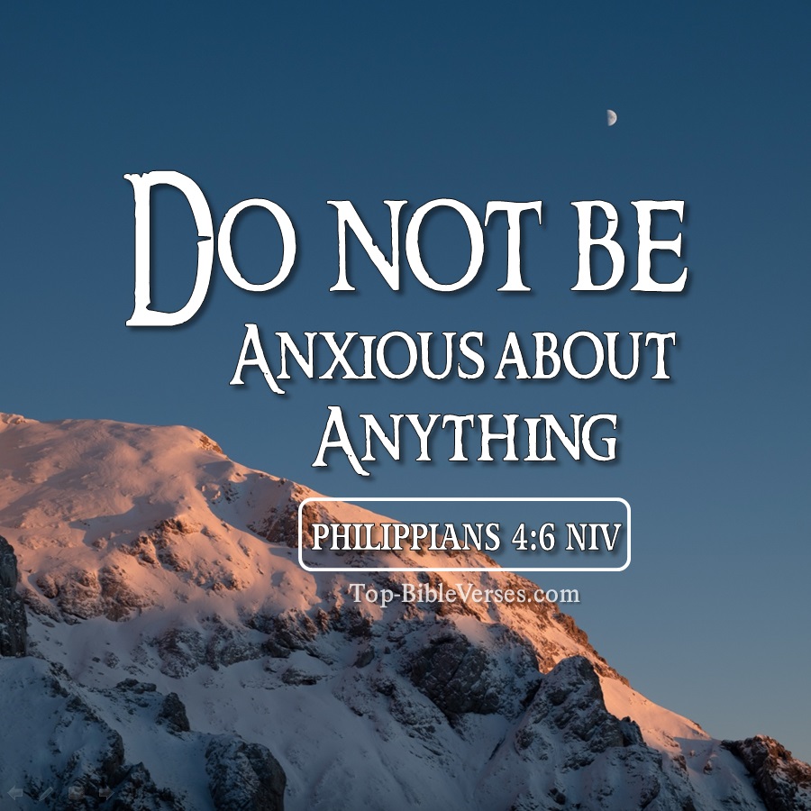 Philippians 4:6 NIV WhatsApp DP Inspirational Bible Verse Images.