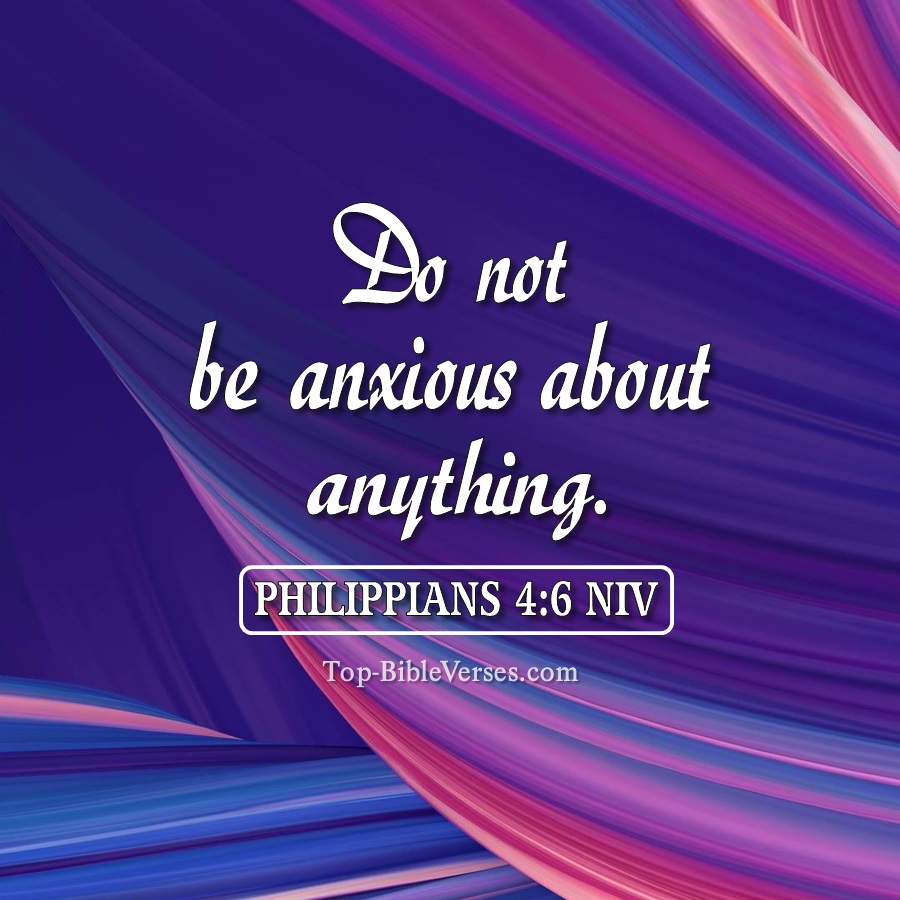 Philippians 4:6 NIV WhatsApp DP Inspirational Bible Verse Images.