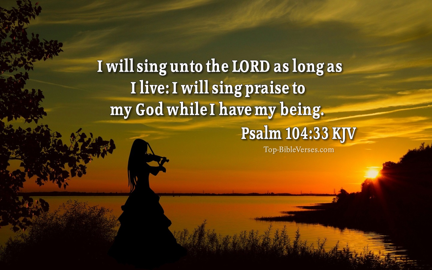 Psalm 104:33 KJV Bible Verse Images