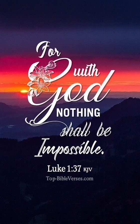 Luke 1:37 Bible Verse Images
